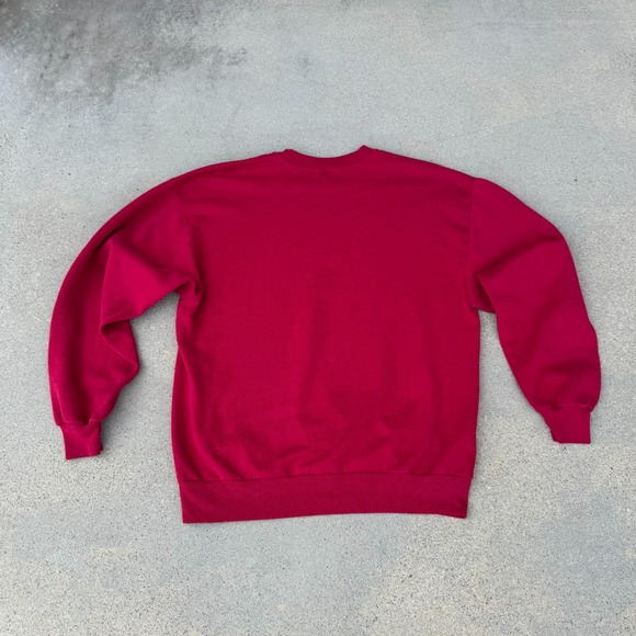 Vintage Jerzees Sweatshirt Adult Large Red Pull Over Made In‎ USA - Picture 8 of 9